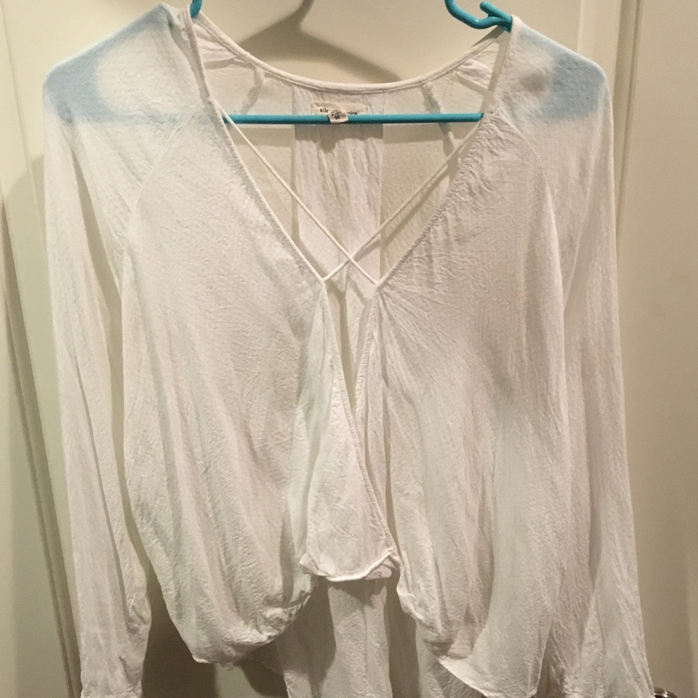 Silence + Noise White Blouse